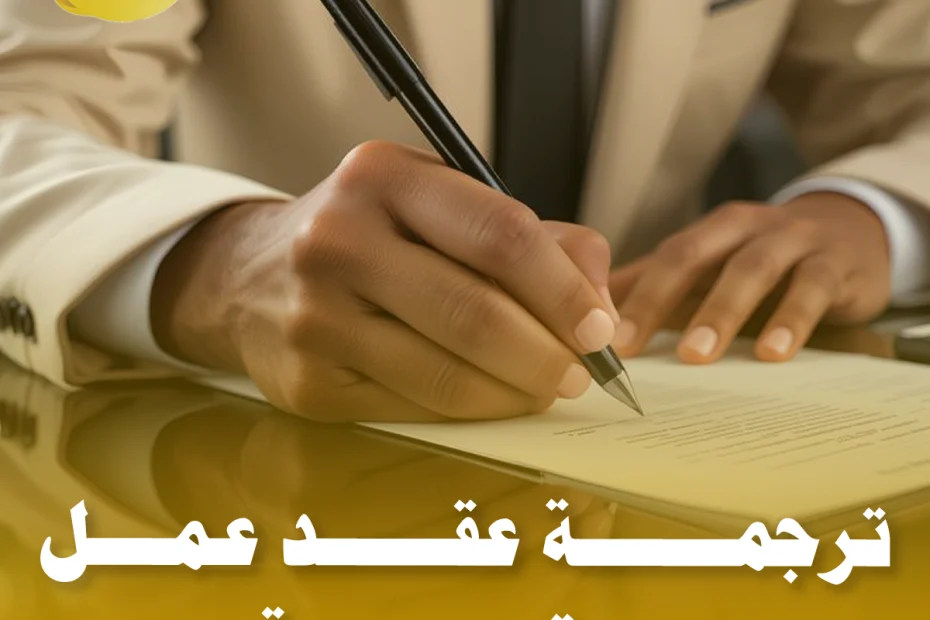 ترجمة عقد عمل معتمدة