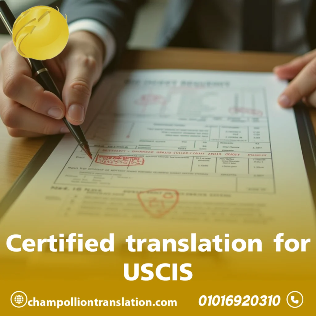 Certified translation for USCIS